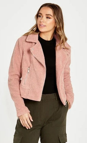 SASS (LN) Bea sherpa biker jacket! 8