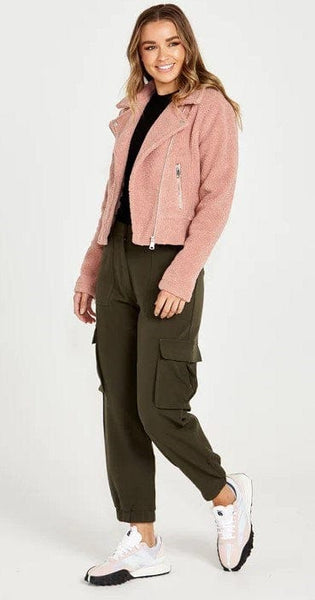 SASS (LN) Bea sherpa biker jacket! 8