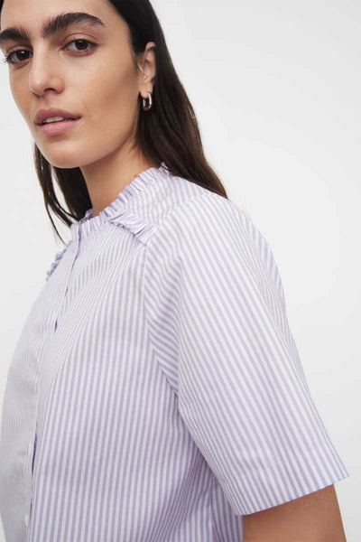 KOWTOW - Lilac stripe Lucie s/s shirt! 12