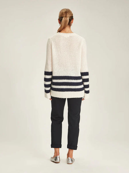 SILLS (LN) Aspen Mohair + wool stripe sweater! 14
