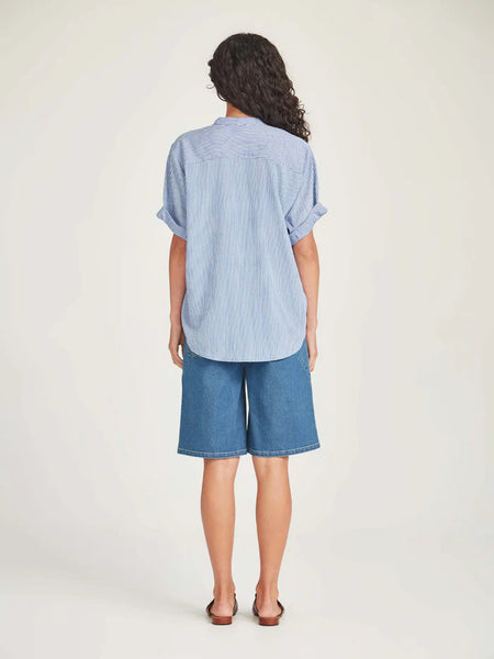 SILLS (LN) FLynn stripe shirt - Blue/white! 14