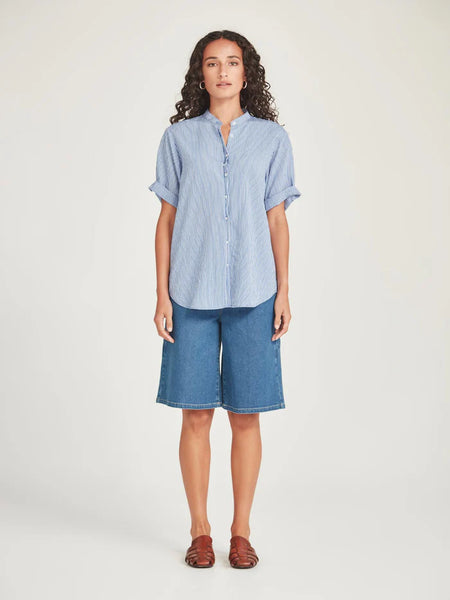 SILLS (LN) FLynn stripe shirt - Blue/white! 14