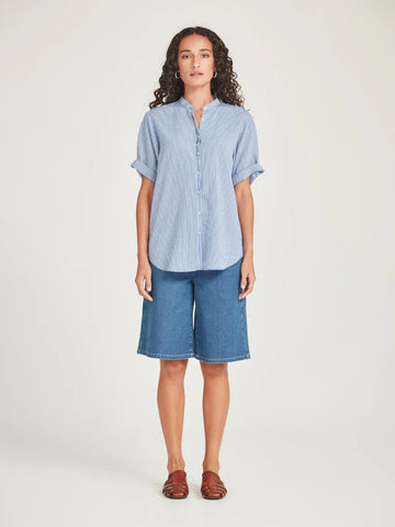 SILLS (LN) FLynn stripe shirt - Blue/white! 14