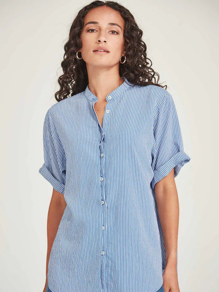 SILLS (LN) FLynn stripe shirt - Blue/white! 14