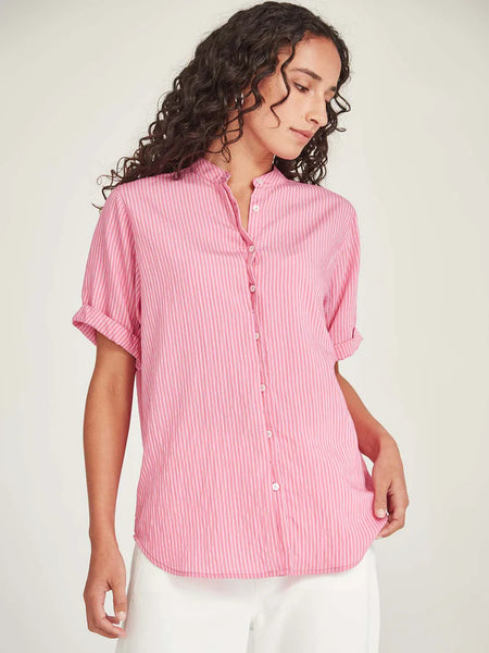 SILLS (NZ)(LN) Flynn stripe shirt - Pink! 14