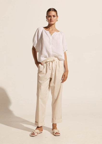 ZOE KRATZMANN (LN) Soar Ramie top - Porcelain! 12