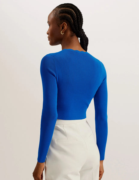 TED BAKER (LN) "KKLara" Scalloped trim cardigan! 8