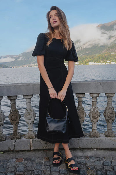 STORIES BE TOLD (BN) "State" linen blend midi dress! 10