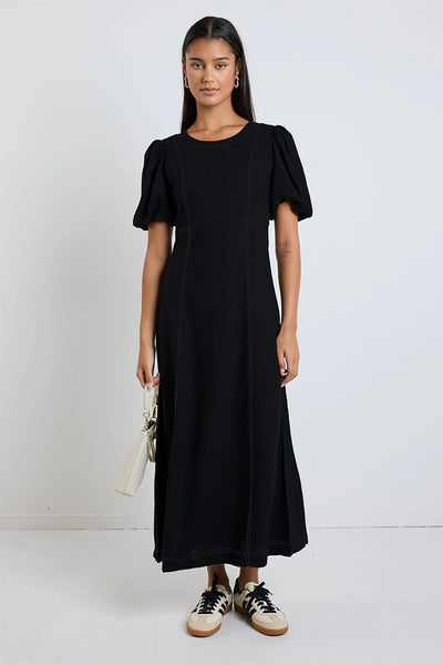 STORIES BE TOLD (BN) "State" linen blend midi dress! 10