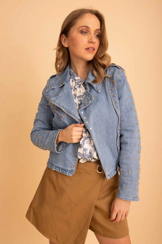 AMAYA (LN) Studded denim jacket! 12