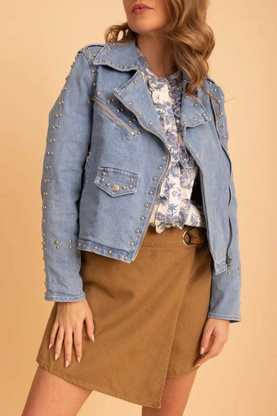 AMAYA (LN) Studded denim jacket! 12