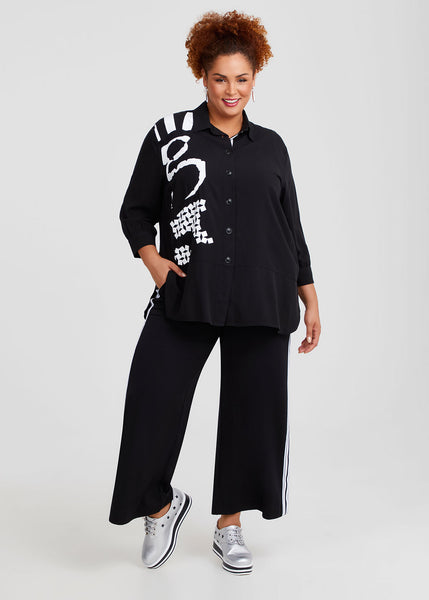 PRETTY BASICS By TS (LN) Bamboo Rhea print shirt! 16