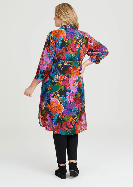 TS (LN) Floral shirt dress/duster! 14-16