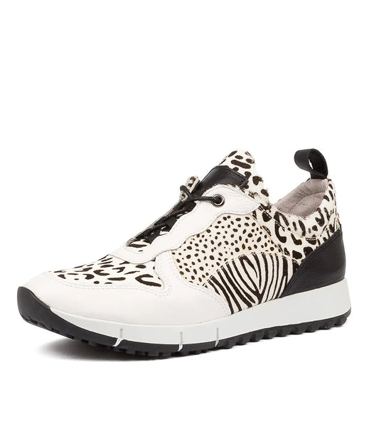 TOP END (LN) "Joya" pony fur leather sneakers! 9