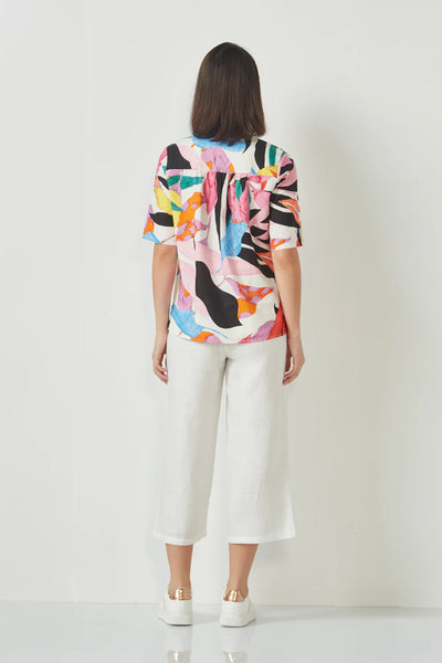 VERGE "Tango"print linen blend top! 16