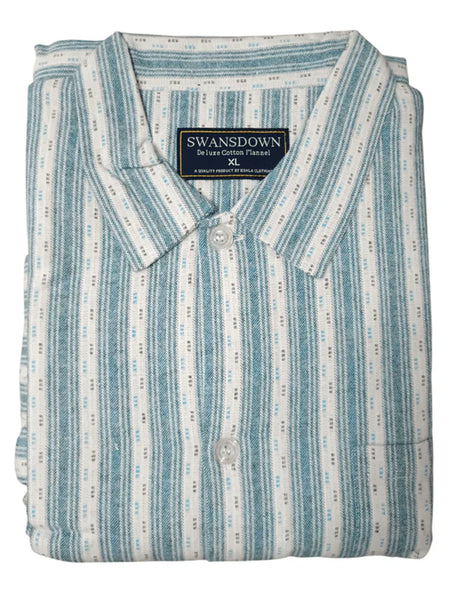 SWANSDOWN (LN) Cotton PJ set - Teal! 10-12