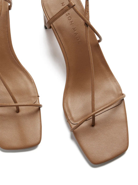 NELSON MADE (LN) "Juliette" midi leather heels! 37