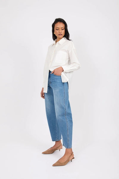 MARLOW - Organic cotton barrel leg jean! 12