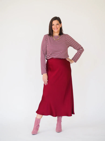 THE EDIT (NZ) Olive satin bias slip skirt! 10