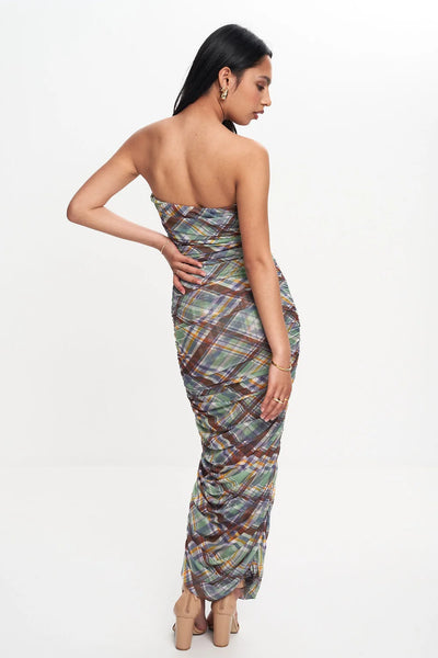 RUBY - Basil plaid mesh dress! 12