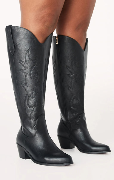 BILLINI - Curve - Urson wide calf cowboy leather boots! 9W