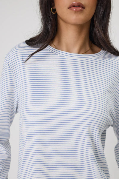 MARLOW (LN) Uno stripe cotton L/S top! 14