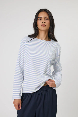 MARLOW (LN) Uno stripe cotton L/S top! 14