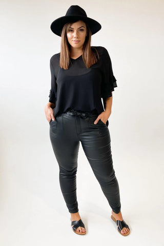 WAKEE - Alex tie front coated jeans! 12