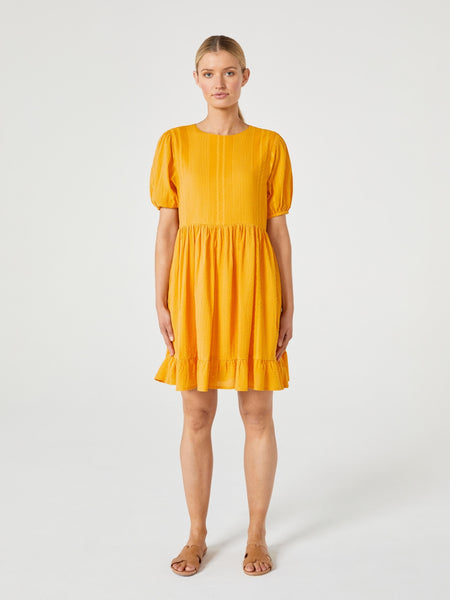 JEANSWEST - Textured cotton dress - Marigold! 12