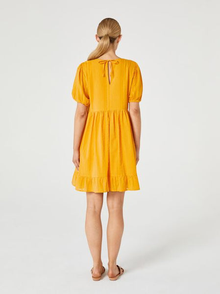JEANSWEST - Textured cotton dress - Marigold! 12