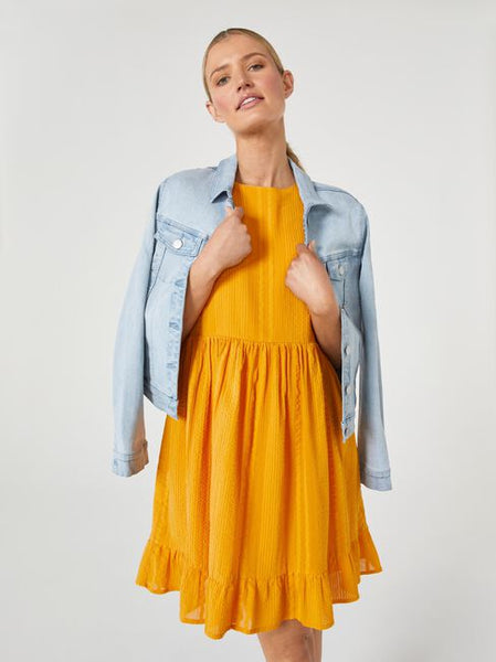 JEANSWEST - Textured cotton dress - Marigold! 12