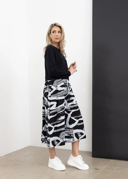 X LAB (LN) NZ - Conscious dress - Ivory print! 12-14