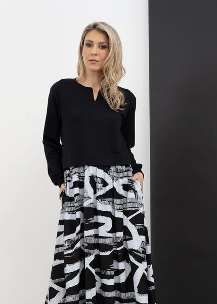 X LAB (LN) NZ - Conscious dress - Ivory print! 12-14