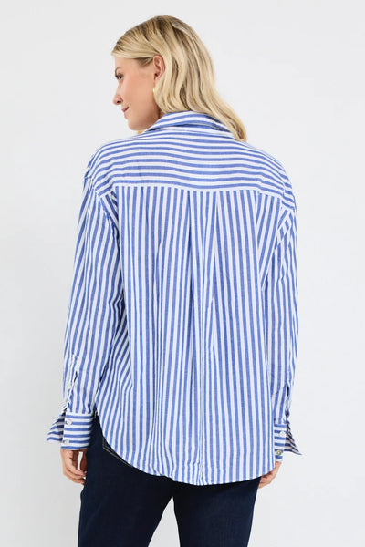 STORIES BE TOLD - You got this oversized blue stripe shirt! 8-12