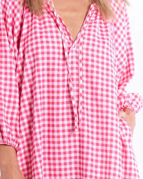BETTY BASICS - Penny lane pink gingham dress! 10-12