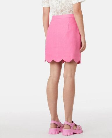 GORMAN - Scalloped hem linen mini skirt! 14