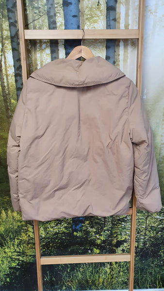 COUNTRY ROAD - Recycled nylon large collar puffer! 8-10