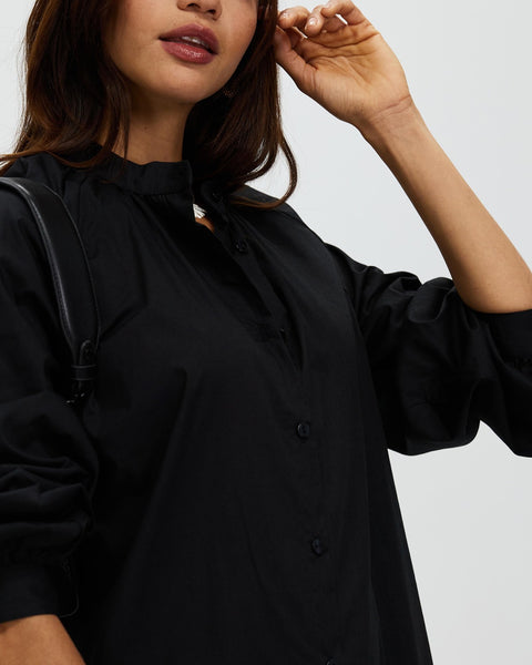 AERE - Organic cotton poplin shirt dress! 10-12