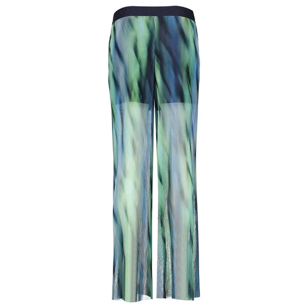 ARMANI EXCHANGE (LN) Blue green accordion pleat sheer pant! 8-10