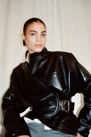 DARKPARK (LN) ITA - Cindy nappa leather contour jacket! 10-12