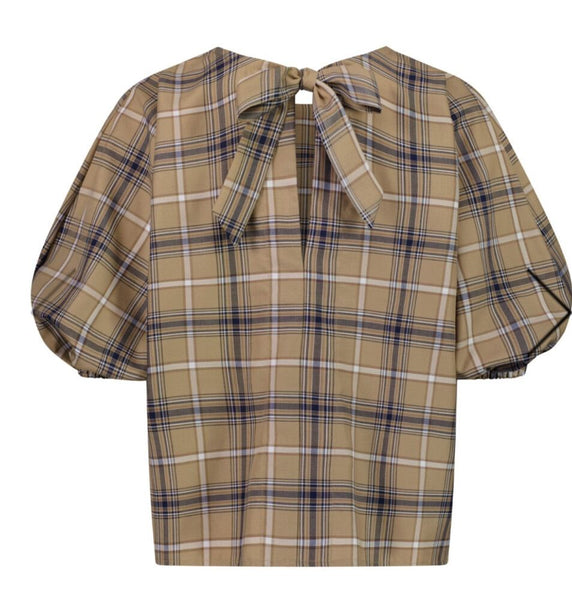 CAITLIN CRISP (NZ) Reversible plaid blouse! 14