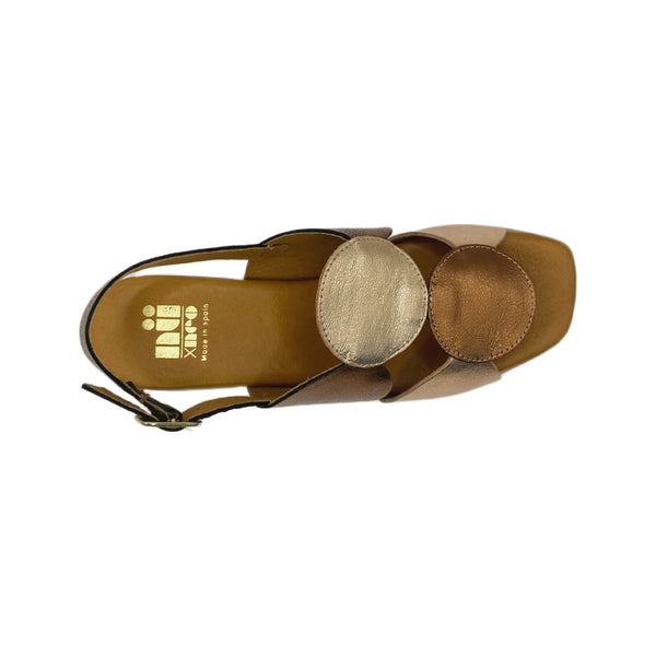 NÜ X NEO (ES)(LN) Leather metallic Berta sandals! 40