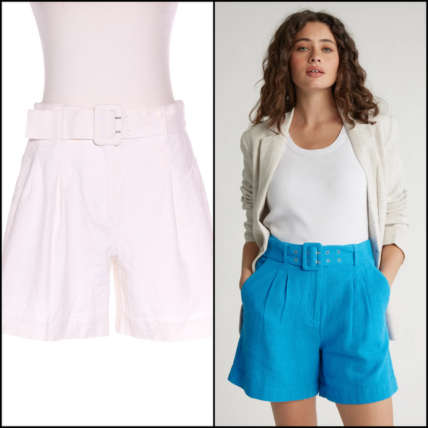 MAX - Belted tailored linen short! 10
