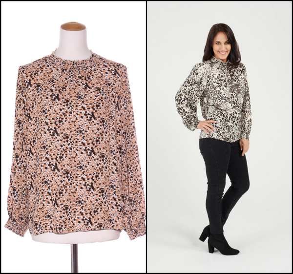 ZAFINA - Saniya animal print blouse! 16