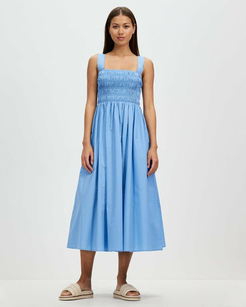 ASSEMBLY LABEL (LN) Eline shirred bodice cotton dress! 10