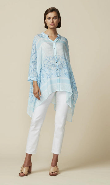 LANIA (LN) "Bloom sheer" viscose shirt! 10-12