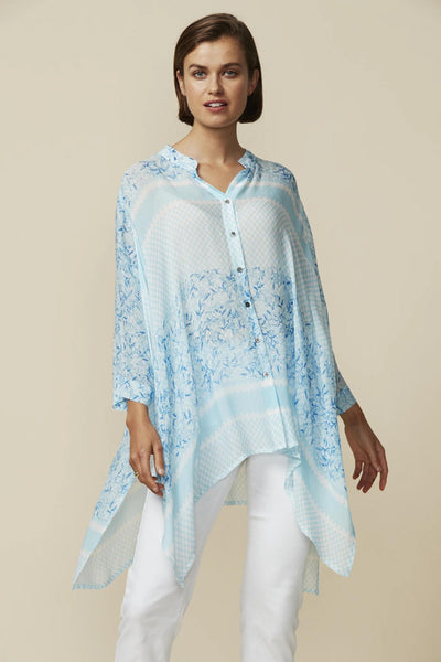 LANIA (LN) "Bloom sheer" viscose shirt! 10-12