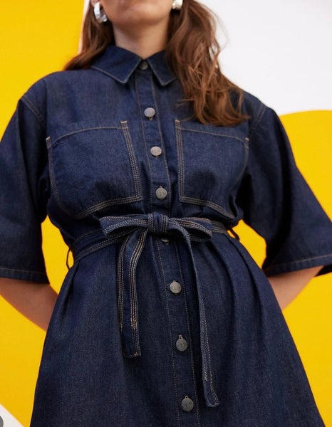 ELK - Denym pocket chambray shirt dress! 16