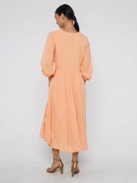 BLAK LUXE - Harlowe tiered cotton voile midi dress! 14
