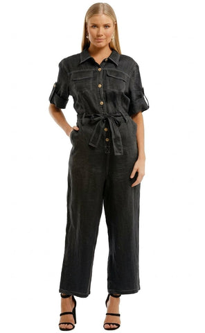 GORMAN "Sahara" ramie belted jumpsuit! 8